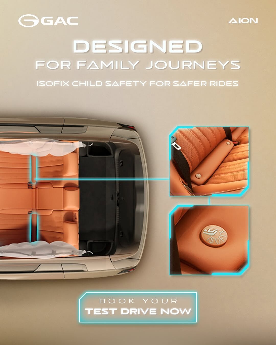 Confidence starts with safety.__AION V is designed with strong protection for every passenger_ backed by a 5-star safety rating Euro NCAP. So every journey_2